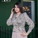 بلوز چپ و راستی طرح دار عمده