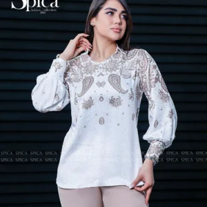 شومیز جلو بسته طرح بته جقه ای عمده