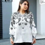 شومیز جلو بسته طرح بته جقه ای عمده