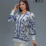 شومیز جلو بسته طرح دار عمده