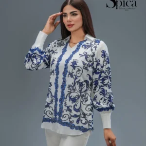 شومیز جلو بسته طرح دار عمده