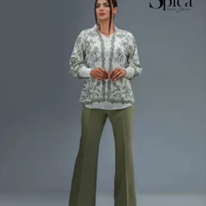 شومیز جلو بسته طرح دار