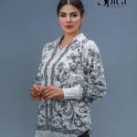 شومیز جلو بسته طرح دار عمده